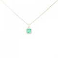 【新品】K18YG エメラルド ネックレス 0.45CT