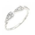 K18WG ダイヤモンド リング 0.19CT