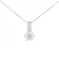 PT ダイヤモンド ネックレス 0.121CT FOP SI2