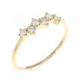 【リメイク】K18YG ダイヤモンド リング 0.15CT