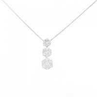 K18WG ダイヤモンド ネックレス 1.00CT