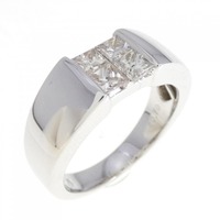 K18WG ダイヤモンド リング 0.70CT