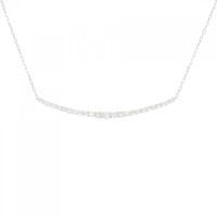 K18WG ダイヤモンド ネックレス 0.32CT