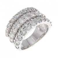 K18WG ダイヤモンド リング 3.00CT