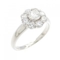 PT フラワー ダイヤモンド リング 0.29CT