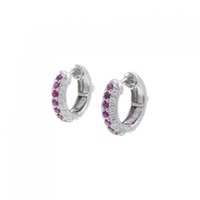 PT ルビー ピアス 0.58CT