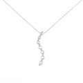 K18WG ダイヤモンド ネックレス 0.23CT