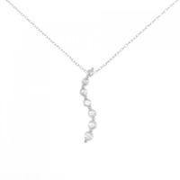 K18WG ダイヤモンド ネックレス 0.23CT
