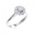 PT フラワー ダイヤモンド リング 0.15CT