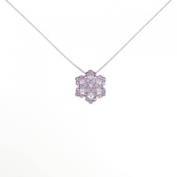K18WG サファイヤ ネックレス 1.02CT