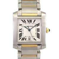 カルティエ タンクフランセーズLM コンビ W51005Q4 SSxYG 自動巻
