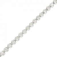K18WG ダイヤモンド ブレスレット 3.00CT