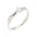 PT ソリティア ダイヤモンド リング 0.12CT