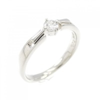 PT ソリティア ダイヤモンド リング 0.12CT