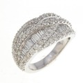 K18WG ダイヤモンド リング 2.25CT
