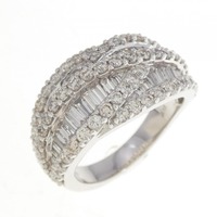 K18WG ダイヤモンド リング 2.25CT