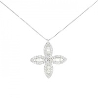 K18WG ダイヤモンド ネックレス 0.85CT