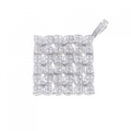 K18WG フラワー ダイヤモンド ペンダント 1.20CT