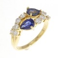 K18YG サファイヤ リング 1.47CT