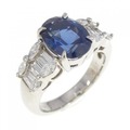 PT サファイヤ リング 2.91CT