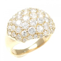 K18YG パヴェ ダイヤモンド リング