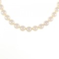 シルバークラスプ アコヤパール ネックレス 7.5-8mm