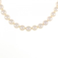シルバークラスプ アコヤパール ネックレス 7.5-8mm