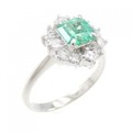 PT エメラルド リング 0.65CT