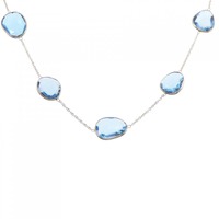750YG ブルートパーズ ネックレス 55.20CT