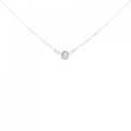 K18WG ダイヤモンド ネックレス 0.30CT