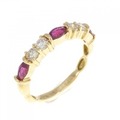 K18YG ルビー リング 0.33CT