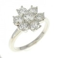 PT フラワー ダイヤモンド リング 1.00CT