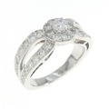 750WG ダイヤモンド リング 0.20CT