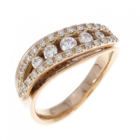 K18PG ダイヤモンド リング 0.35CT