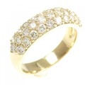 K18YG パヴェ ダイヤモンド リング 1.00CT