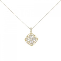 K18YG/PT ダイヤモンド ネックレス 0.59CT