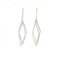 K18スリーカラー ピアス