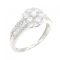 PT フラワー ダイヤモンド リング 1.00CT
