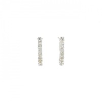 K18WG ダイヤモンド ピアス 0.30CT