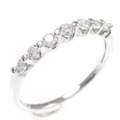 K18WG ダイヤモンド リング 0.25CT