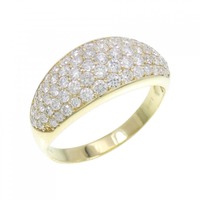 K18YG パヴェ ダイヤモンド リング 1.00CT