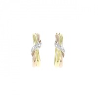 K18スリーカラー ピアス