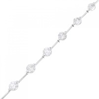 K18WG ダイヤモンド ブレスレット