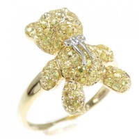 K18YG ベア サファイヤ リング 1.00CT