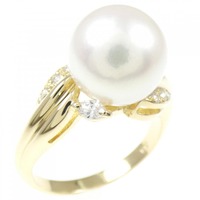 K18YG アコヤパール リング 10mm