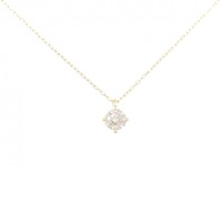 K18YG ソリティア ダイヤモンド ネックレス 0.40CT