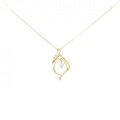 K18YG ダイヤモンド ネックレス 0.15CT