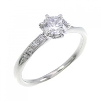 PT ソリティア ダイヤモンド リング 0.533CT