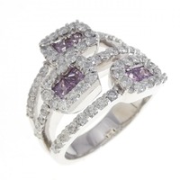 K18WG サファイヤ リング 0.68CT