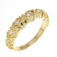 K18YG ダイヤモンド リング 0.13CT